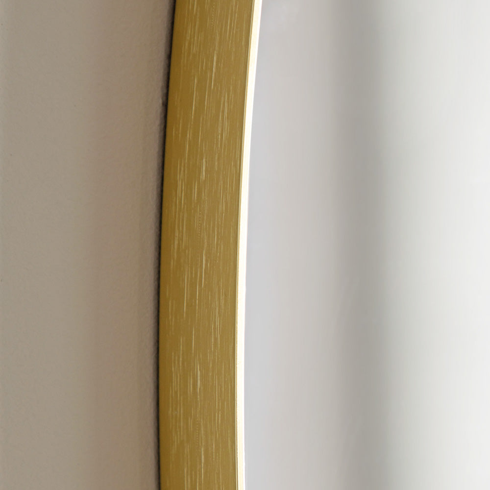 Holworth Pebble Mirror Gold Large