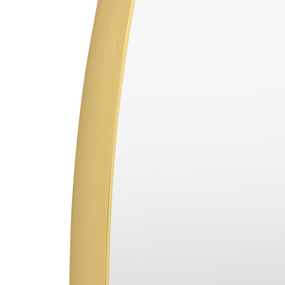 Holworth Pebble Mirror Gold Large
