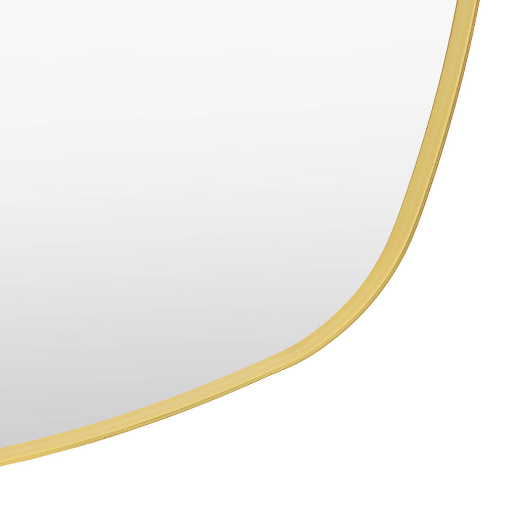 Holworth Pebble Mirror Gold Large