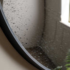 Yardley Convex Round Mirror Black 800mm