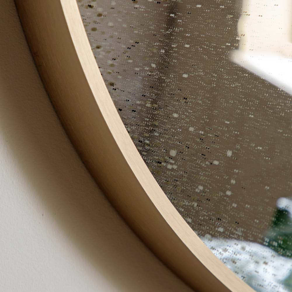 Yardley Convex Round Mirror Bronze 600mm