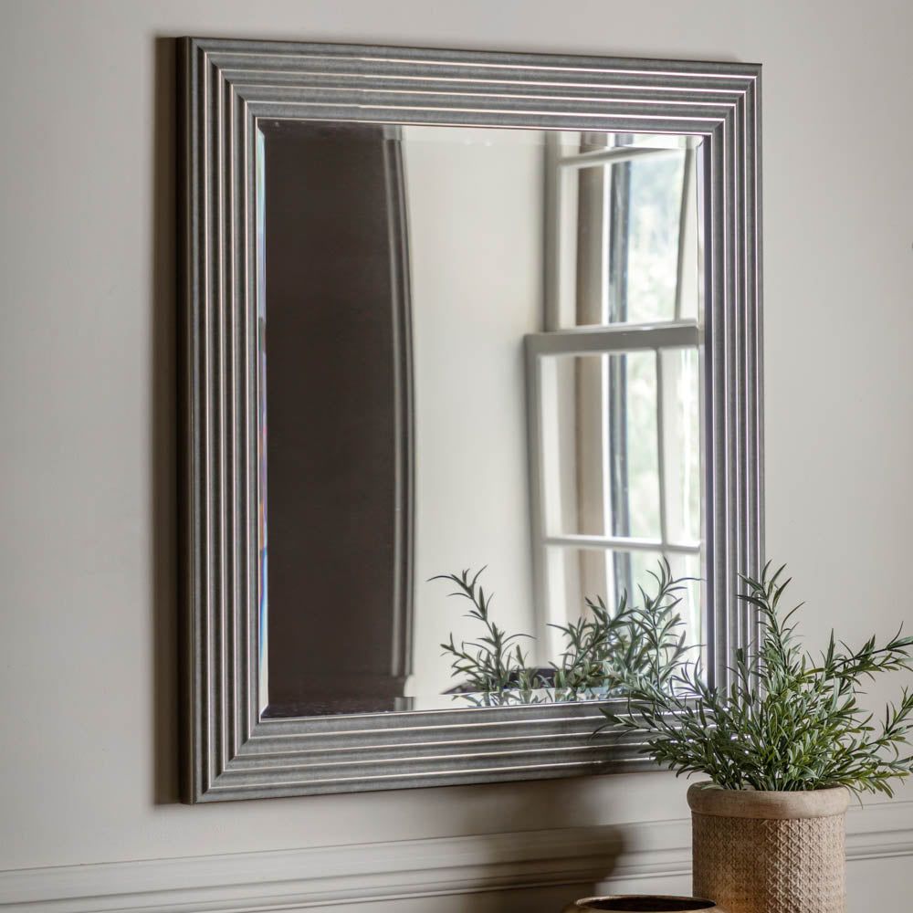 Whitechapel Square Mirror Silver