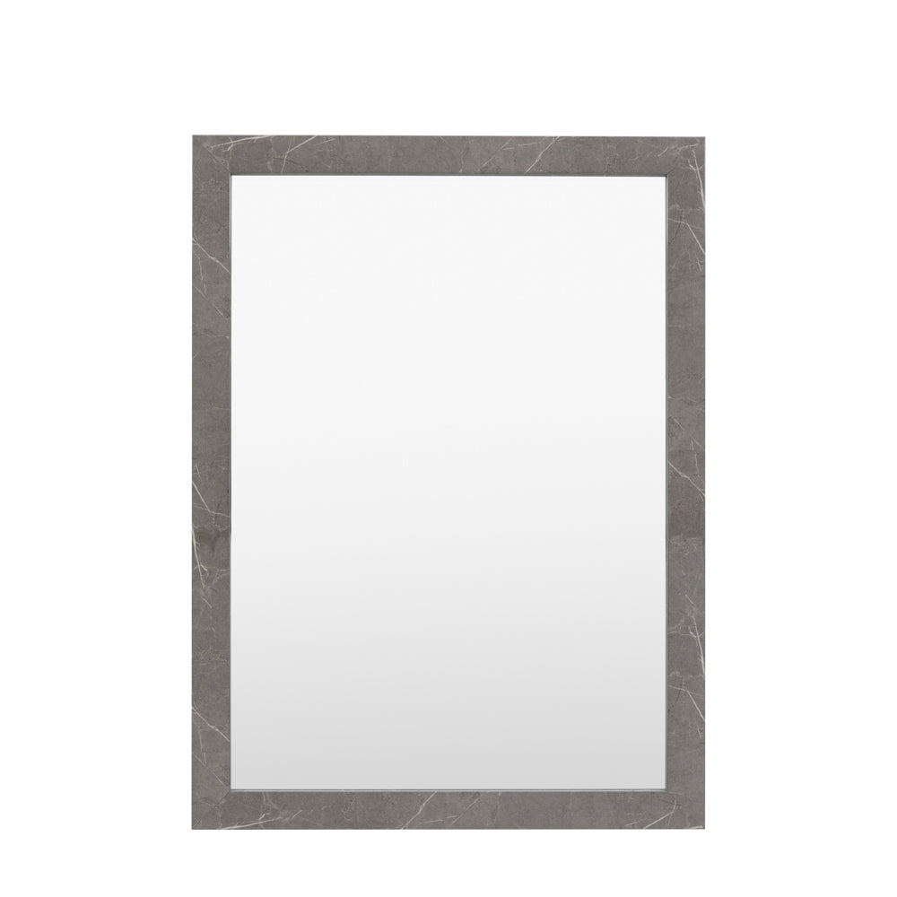 Romano Rectangle Mirror Marbled Grey