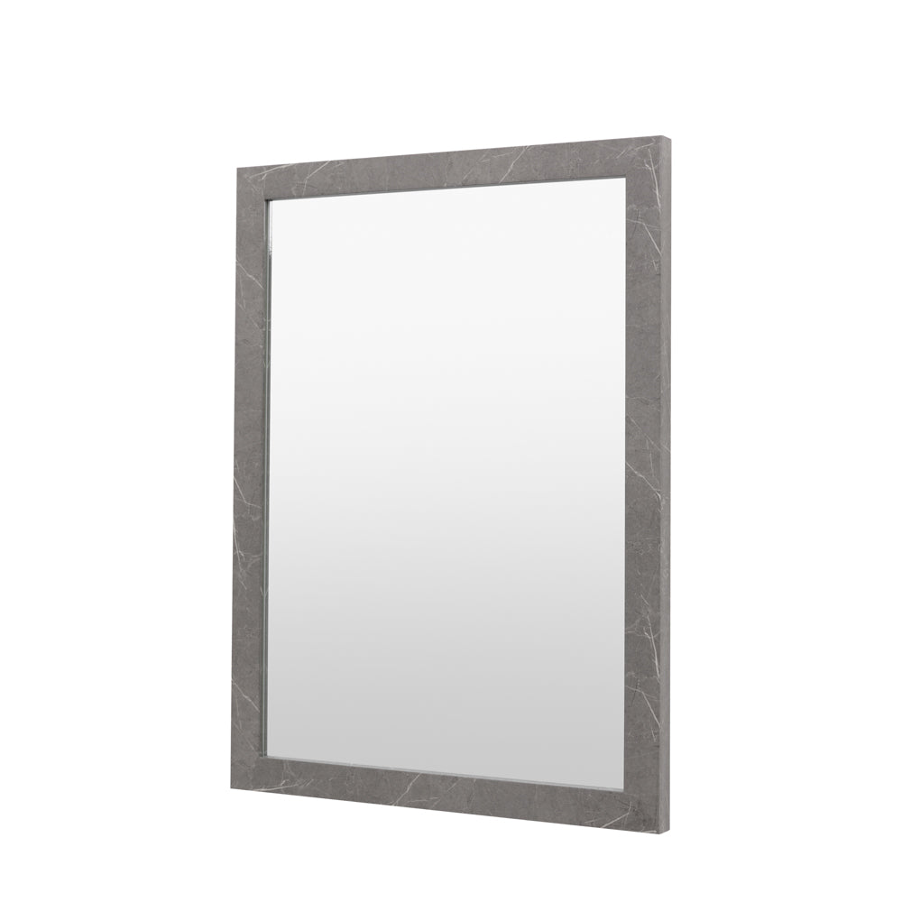 Romano Rectangle Mirror Marbled Grey