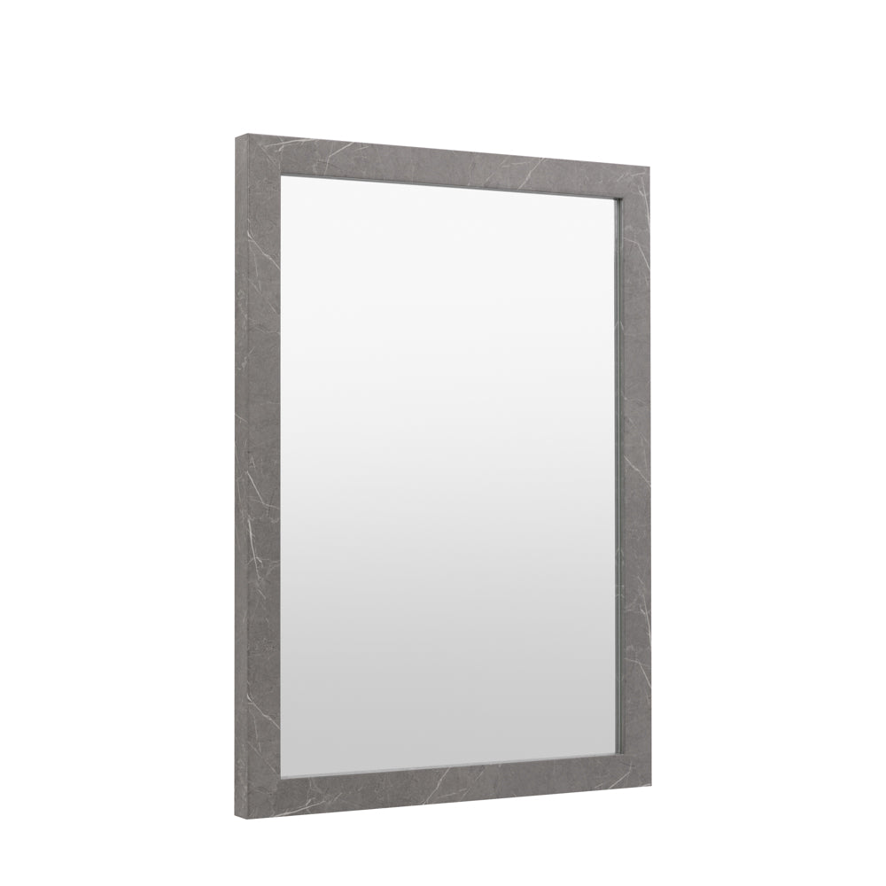 Romano Rectangle Mirror Marbled Grey
