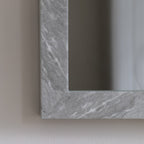 Romano Rectangle Mirror Marbled White