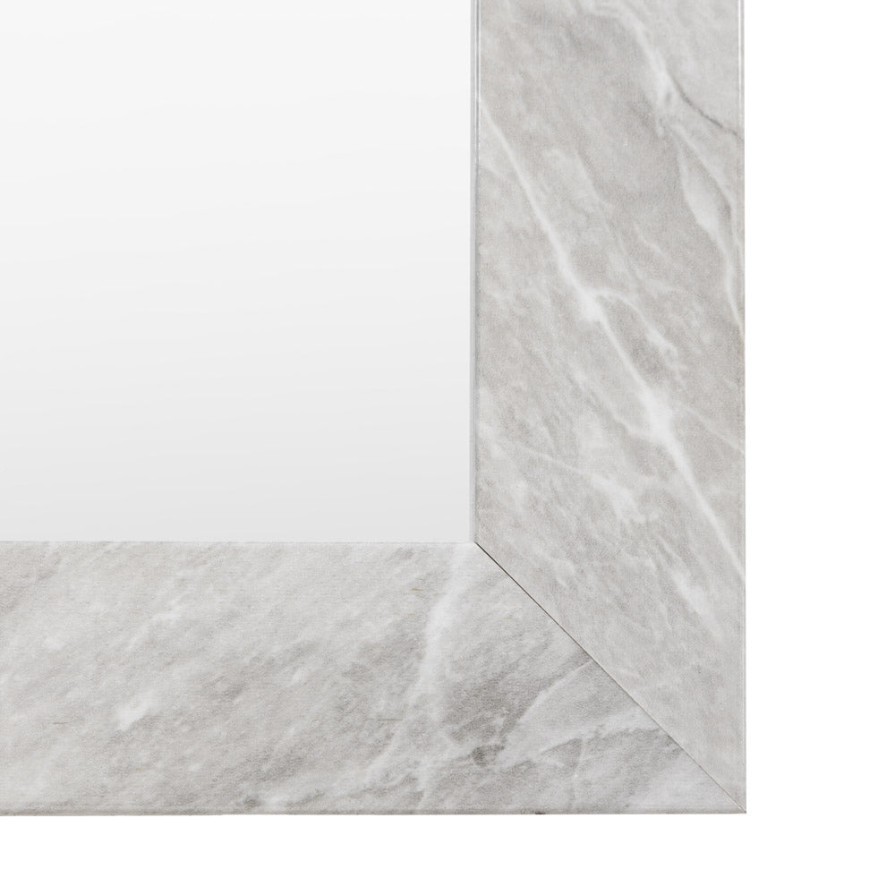 Romano Rectangle Mirror Marbled White