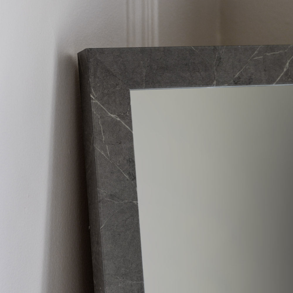 Romano Leaner Mirror Marbled Grey