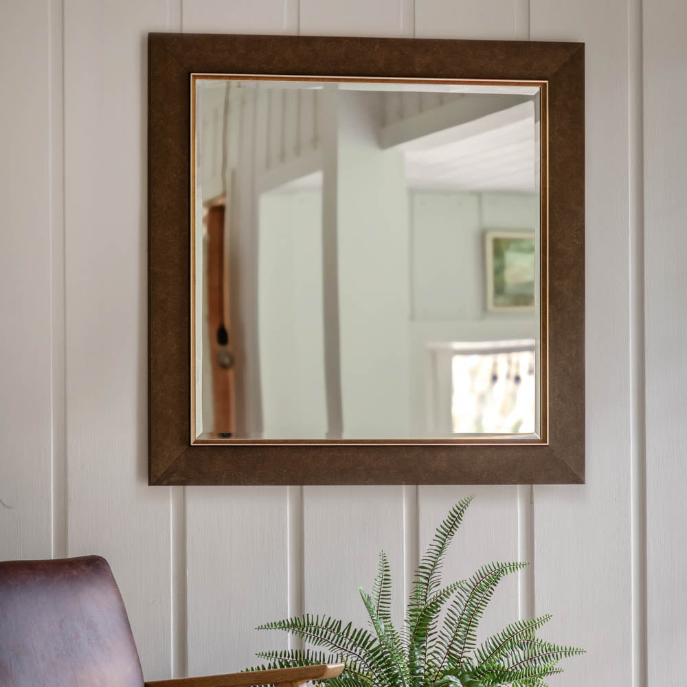 Richmond Square Mirror Bronze