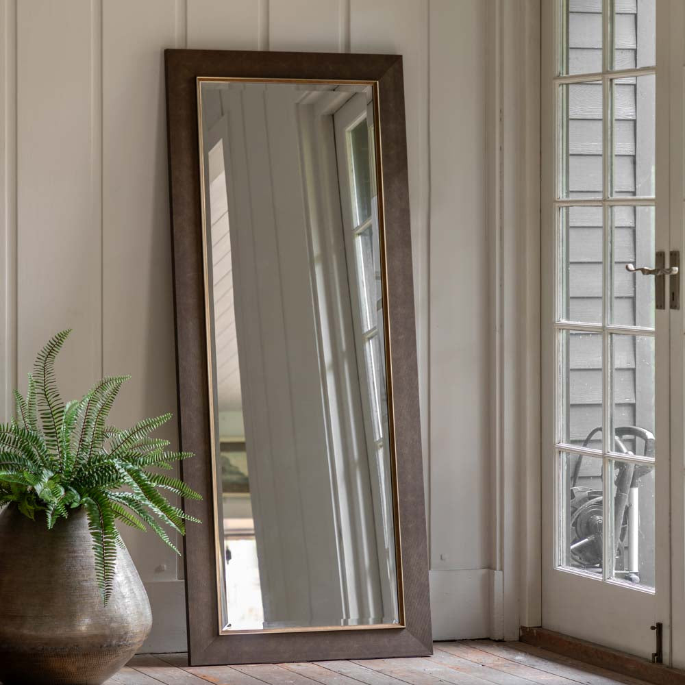 Richmond Leaner Mirror Bronze