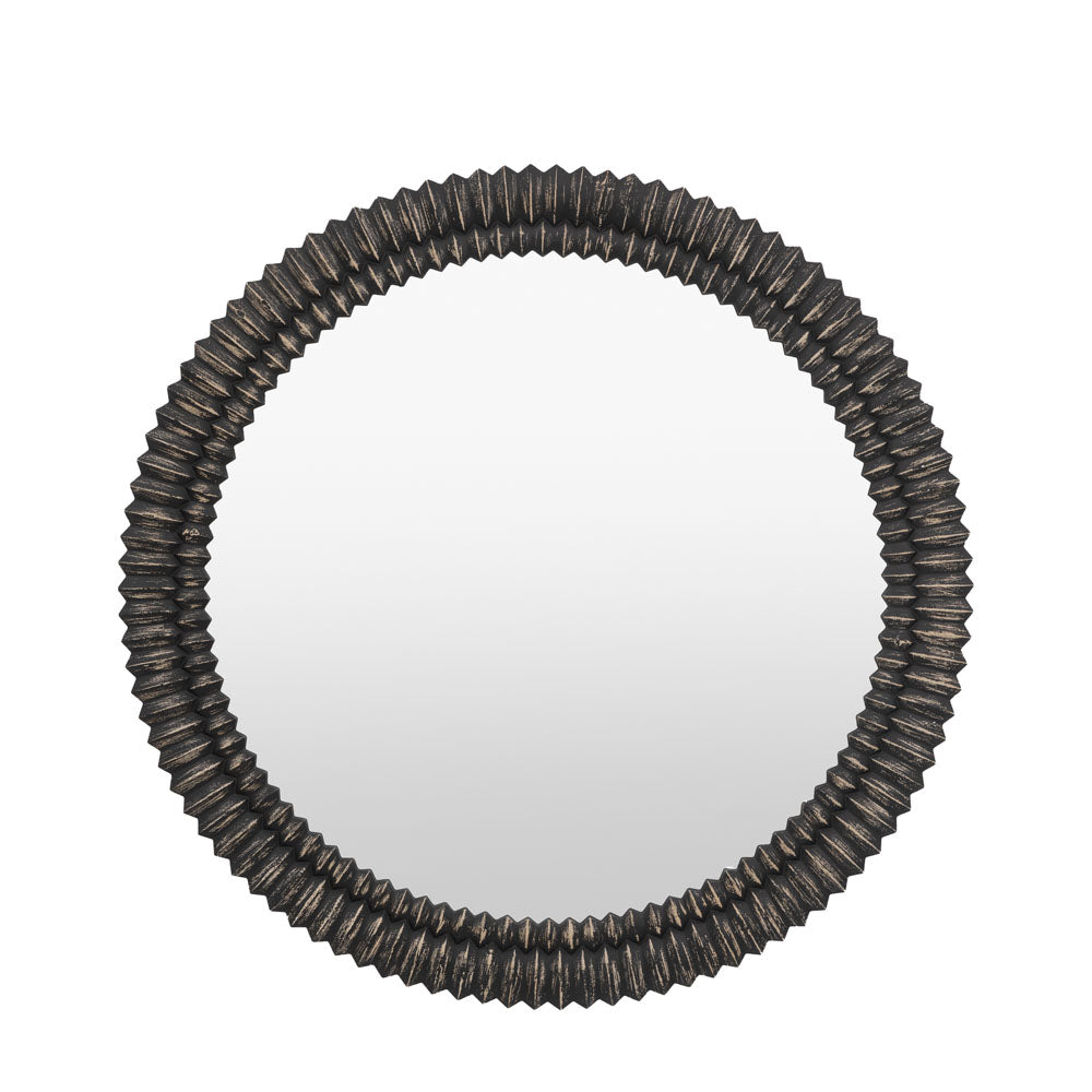 Belgravia Round Mirror Black Wash 900mm