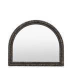 Belgravia Arch Overmantle Mirror Black Wash