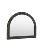 Belgravia Arch Overmantle Mirror Black Wash