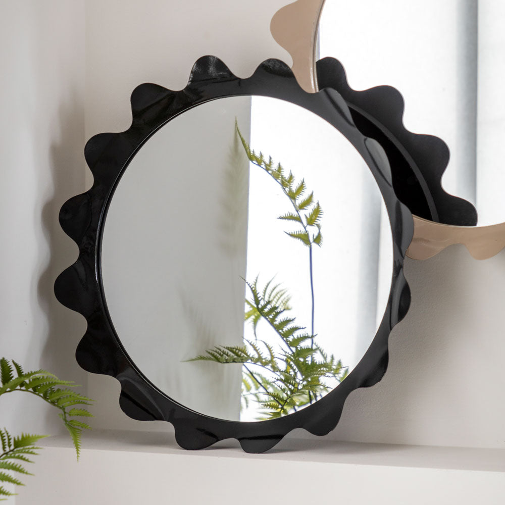 Shoreditch Round Mirror Charcoal 600mm