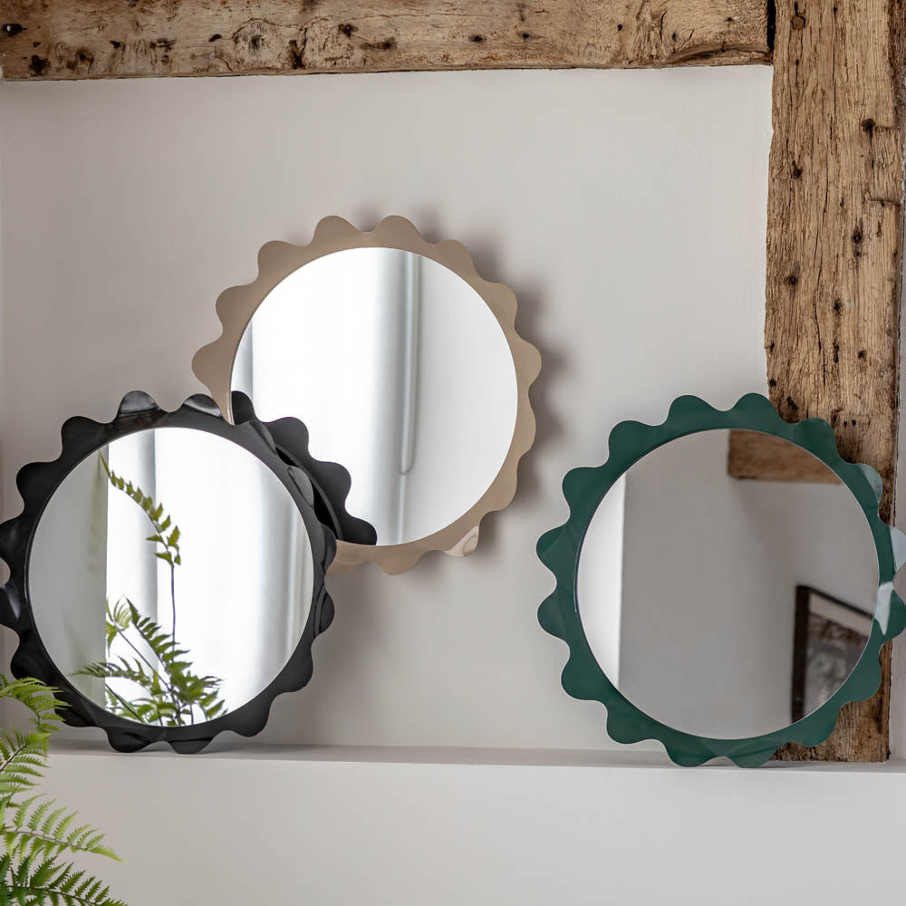 Shoreditch Round Mirror Charcoal 600mm