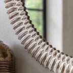 Belgravia Round Mirror White Wash 900mm