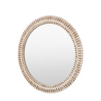 Belgravia Round Mirror White Wash 900mm