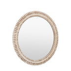 Belgravia Round Mirror White Wash 900mm