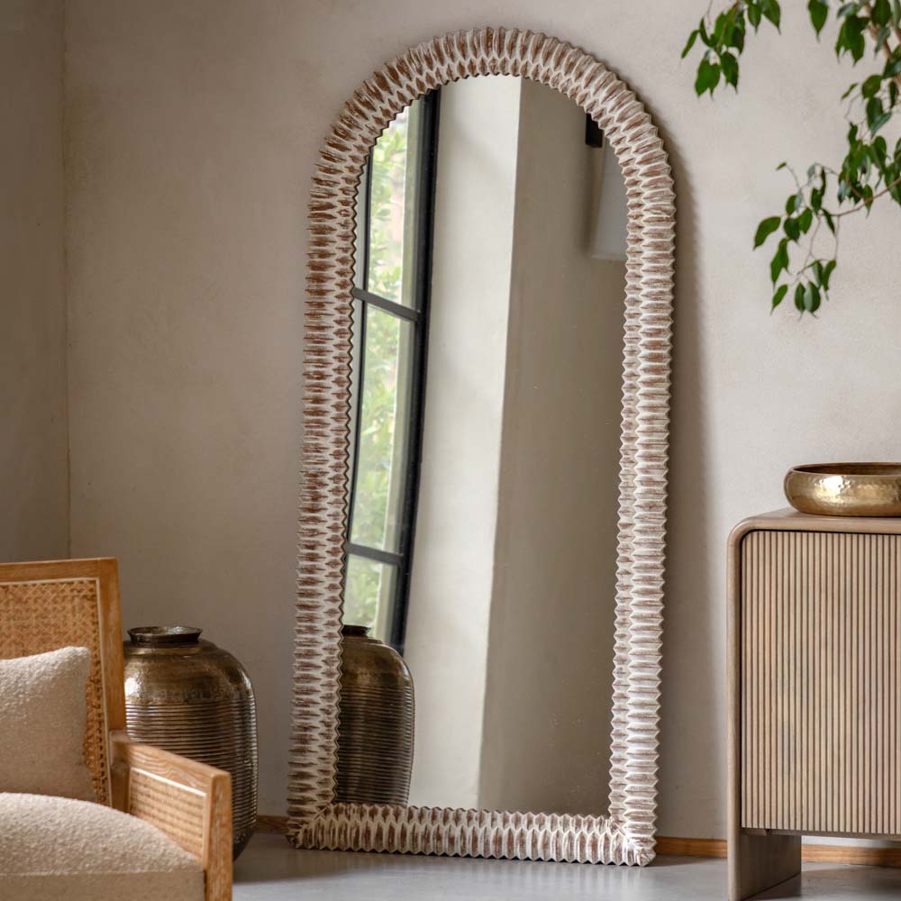 Belgravia Arch Leaner White Wash