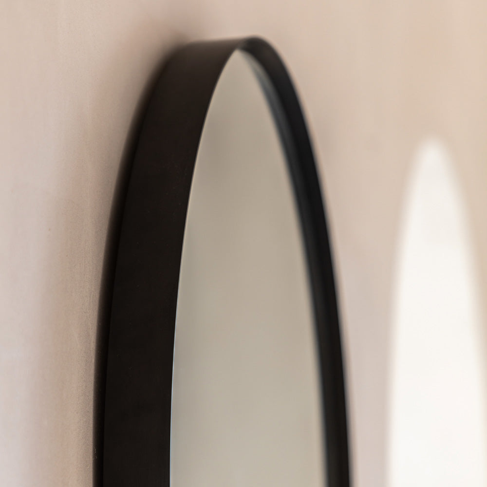 Holworth Arch Mirror Black Small