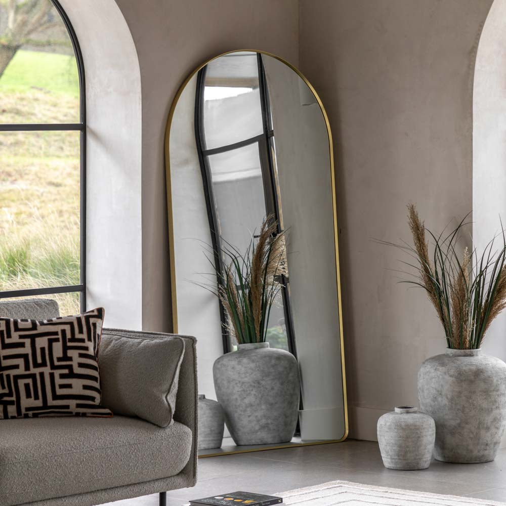 Holworth Arch Mirror Gold Large