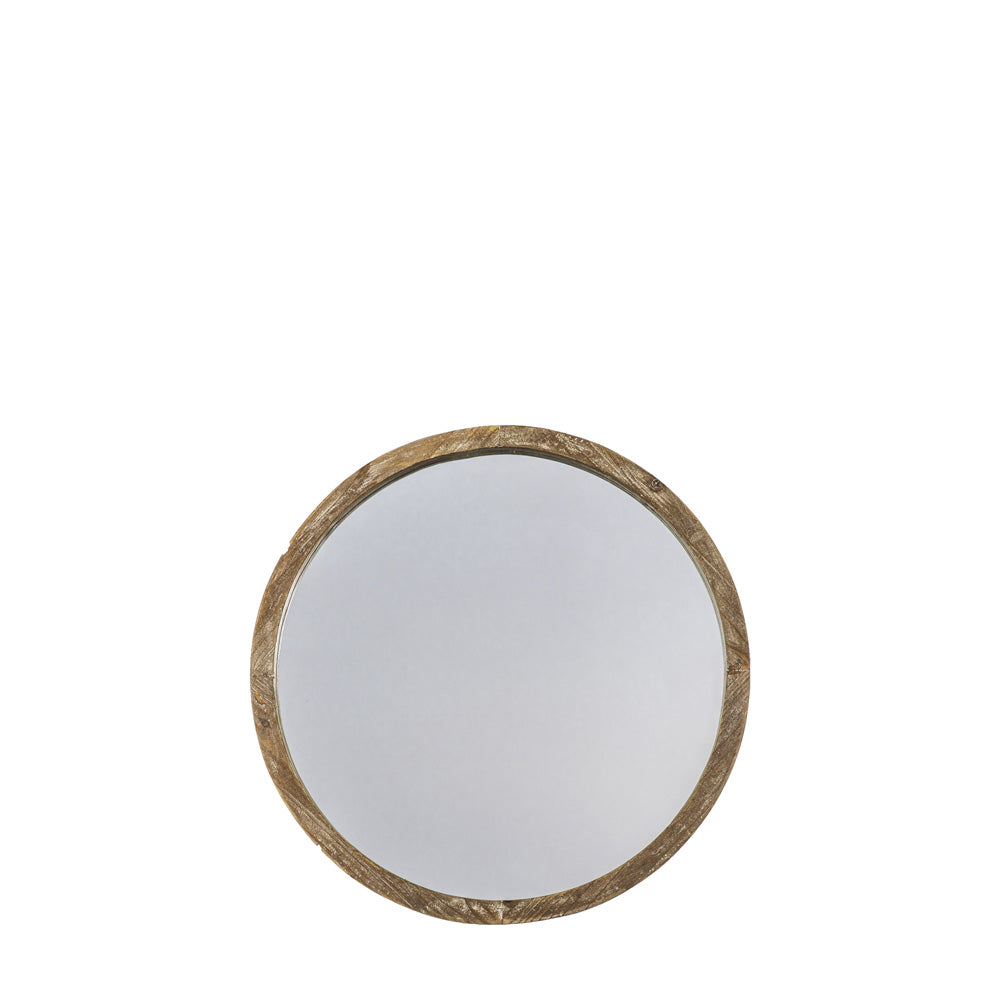 Lysander Mirror Round Small Natural