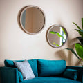 Lysander Mirror Round Small Natural