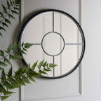 Balaton Round Mirror Large Silver