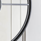Balaton Round Mirror Large Silver