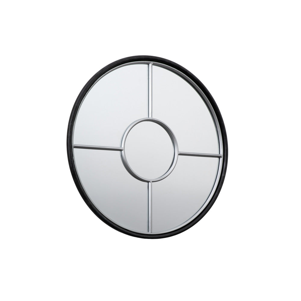 Balaton Round Mirror Large Silver