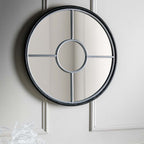 Balaton Round Mirror Silver