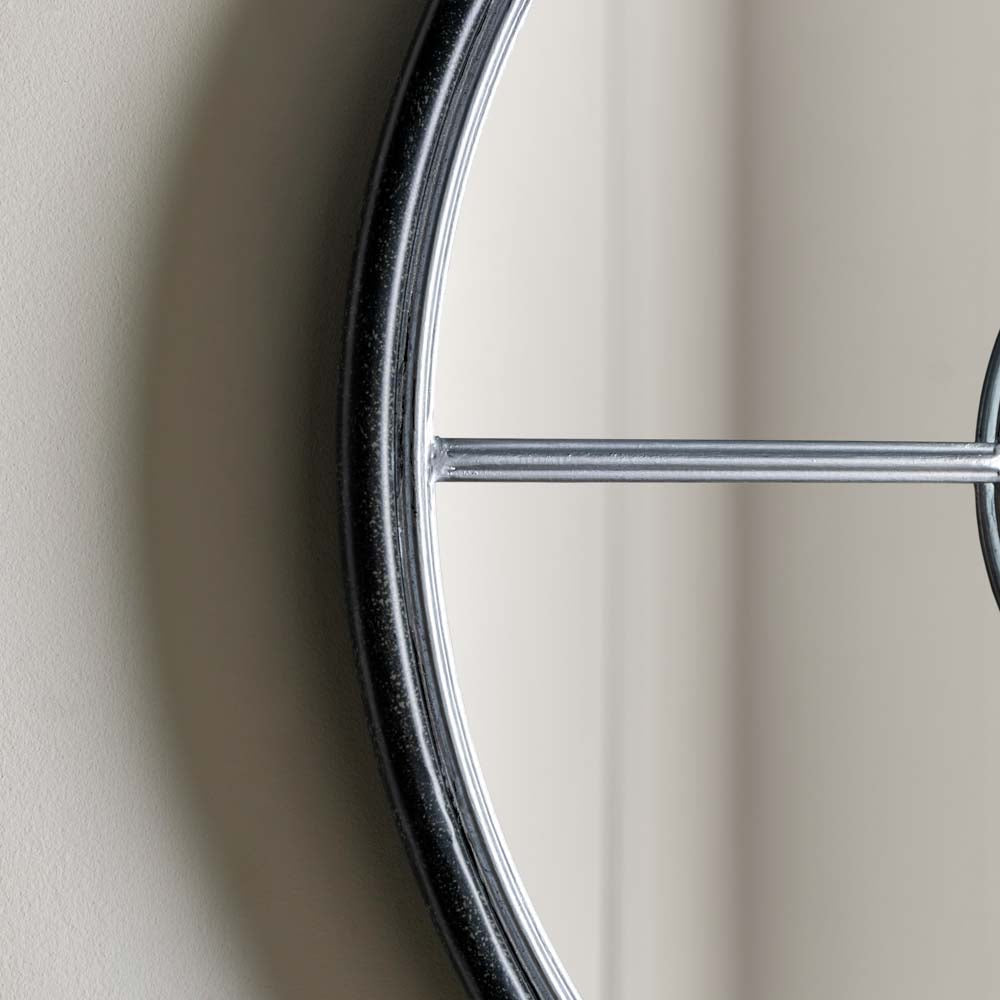 Balaton Round Mirror Silver
