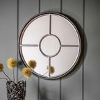 Balaton Round Mirror Silver