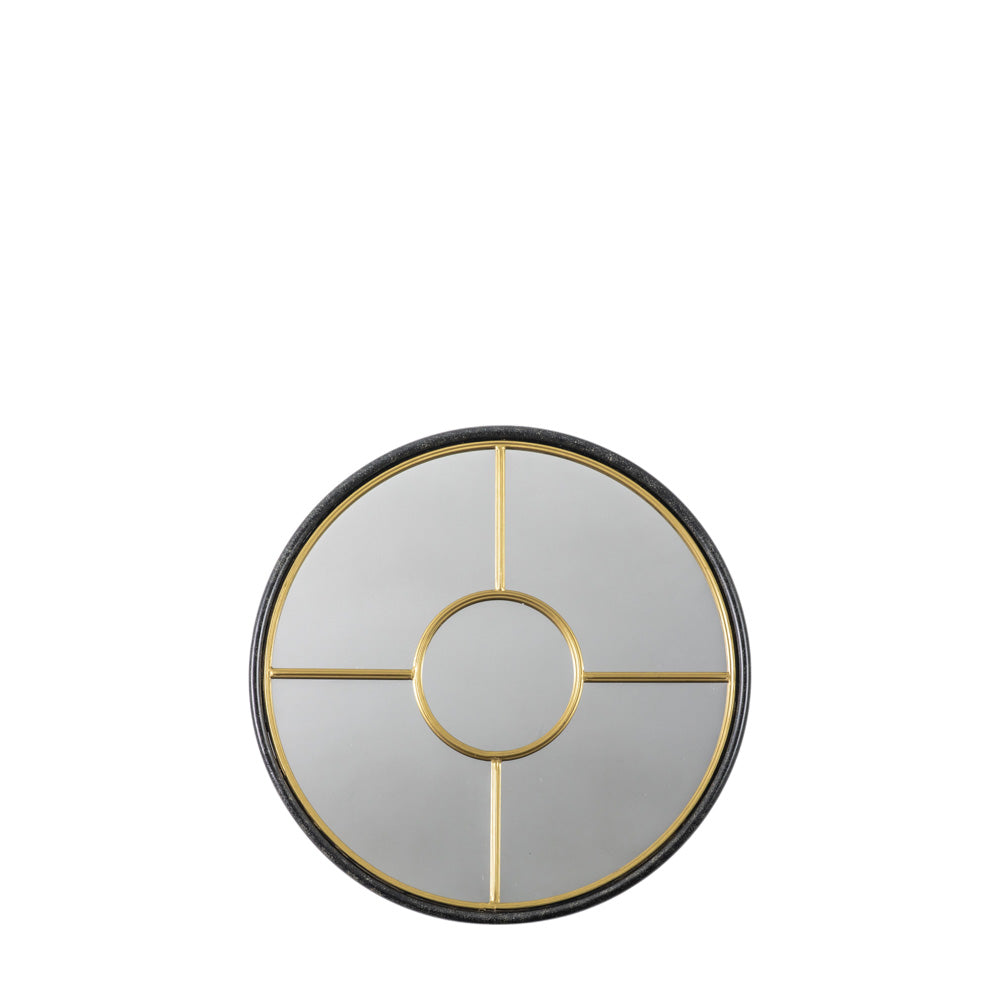 Balaton Round Mirror Gold