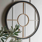 Balaton Round Mirror Gold
