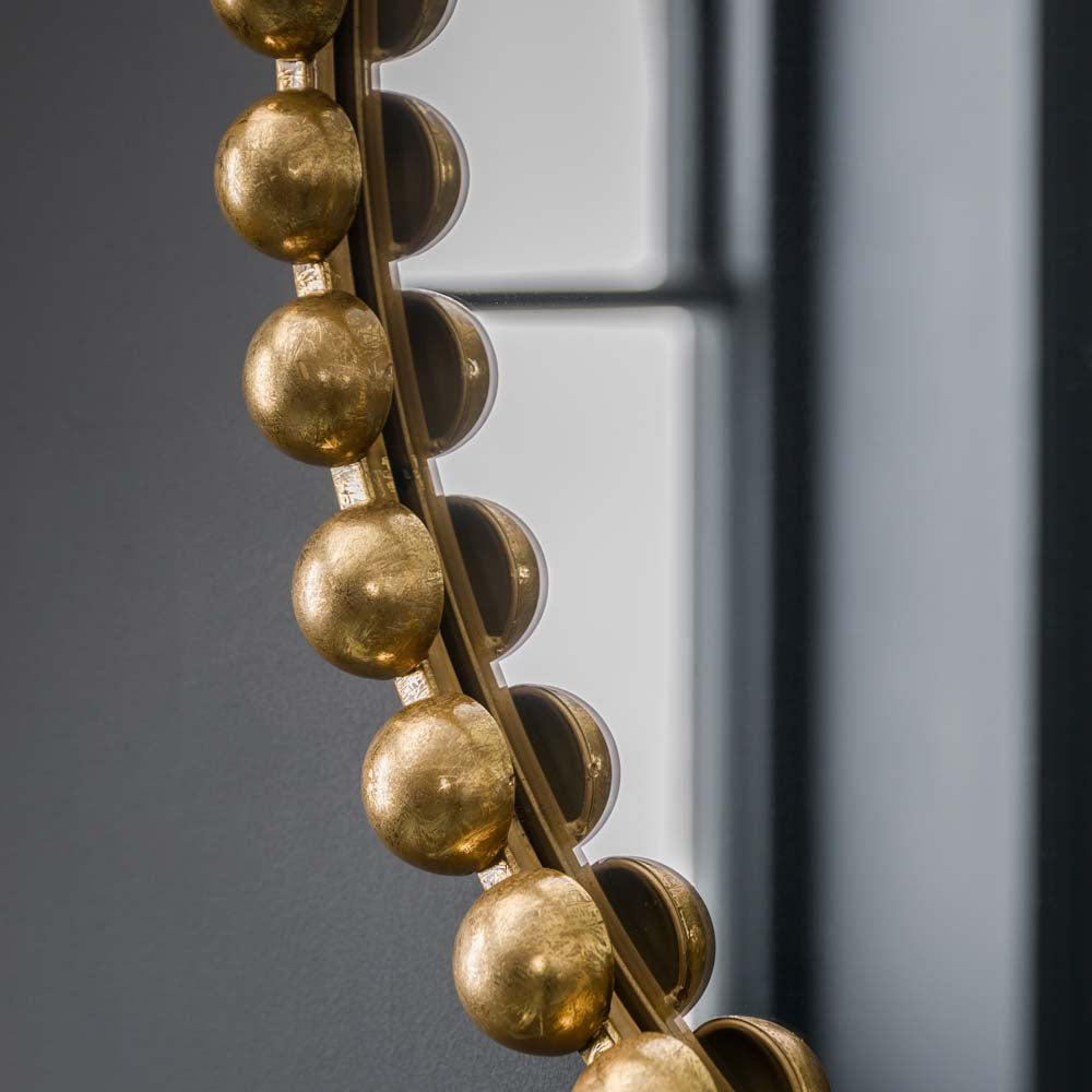 Tracino Round Mirror Gold