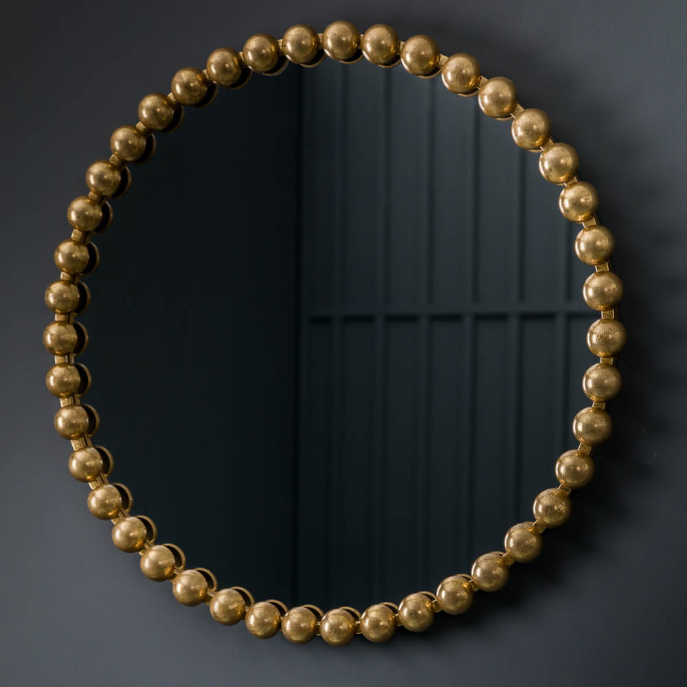 Tracino Round Mirror Gold