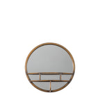 Lichtenstein Round Mirror Bronze