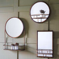 Lichtenstein Round Mirror Bronze