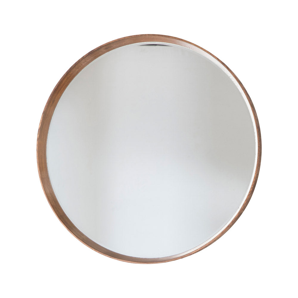 Tatsuno Round Mirror Oak