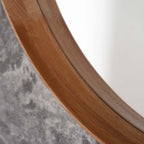 Tatsuno Round Mirror Oak