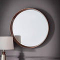 Tatsuno Round Mirror Walnut