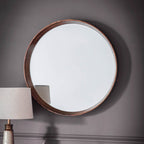 Tatsuno Round Mirror Walnut