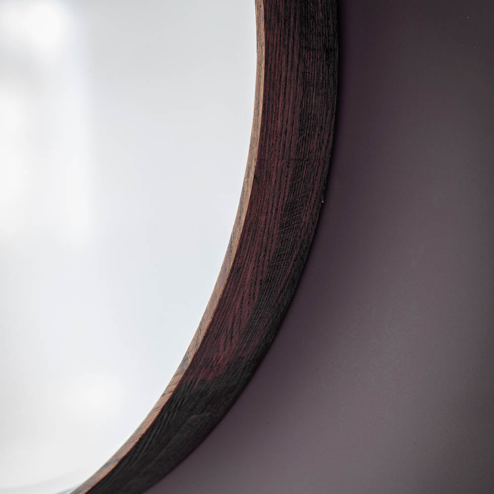 Tatsuno Round Mirror Walnut