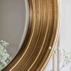 Charlie Round Mirror Gold