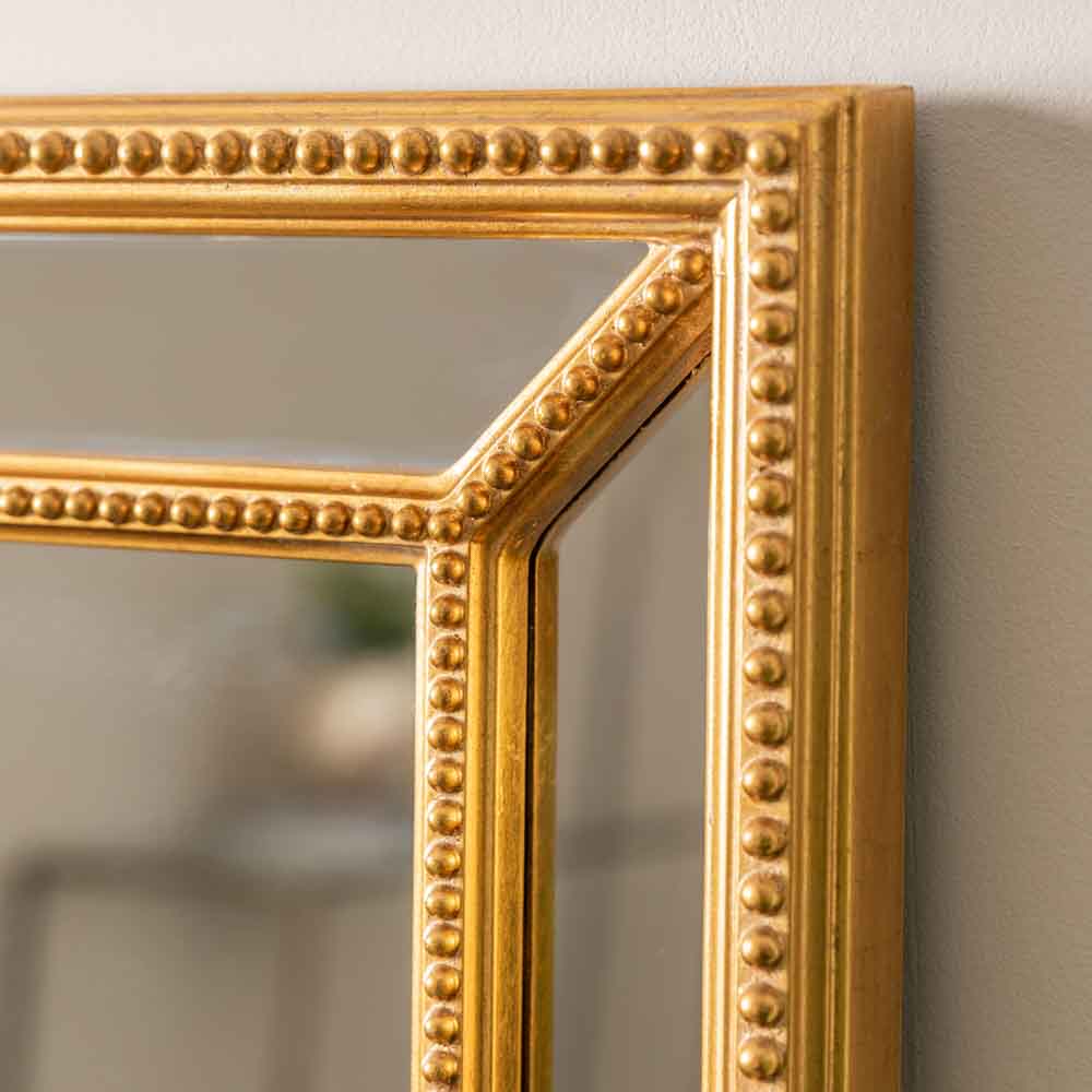 Franco Rectangle Mirror Gold
