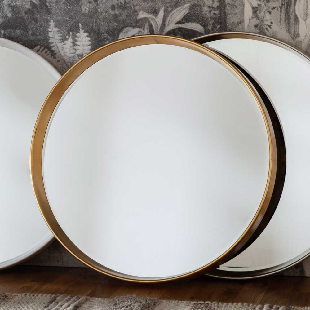 Poundbury Round Mirror Gold