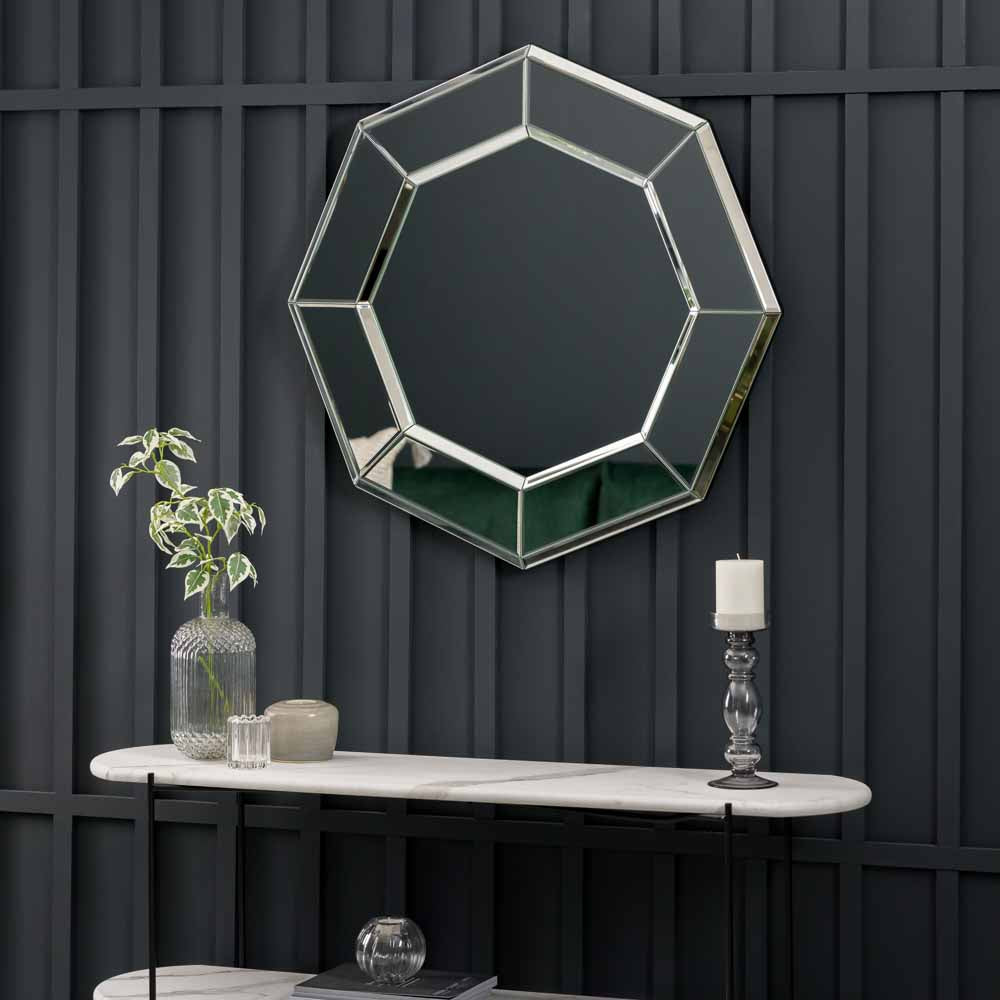 Salzburg Octagon Mirror Silver