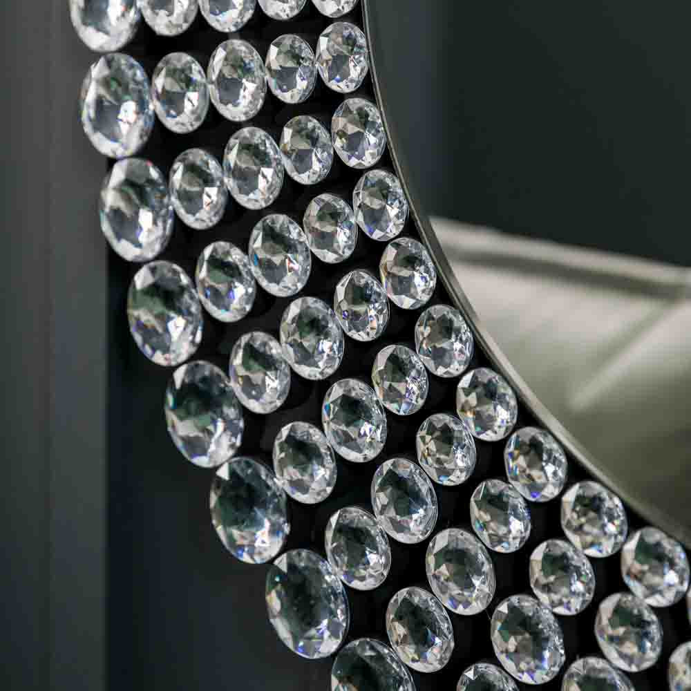 Sherrington Oval Mirror Silver