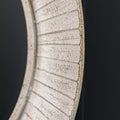 Furna Round Mirror Distressed Cream